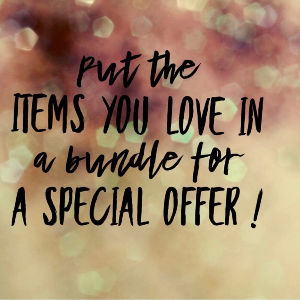 Bundle Offer. Accept offer by 4pm., Items will be shipped next day.